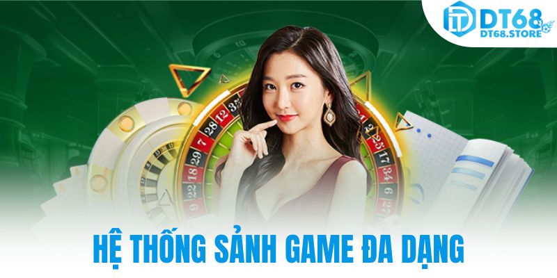 Hệ thống sảnh game đa dạng