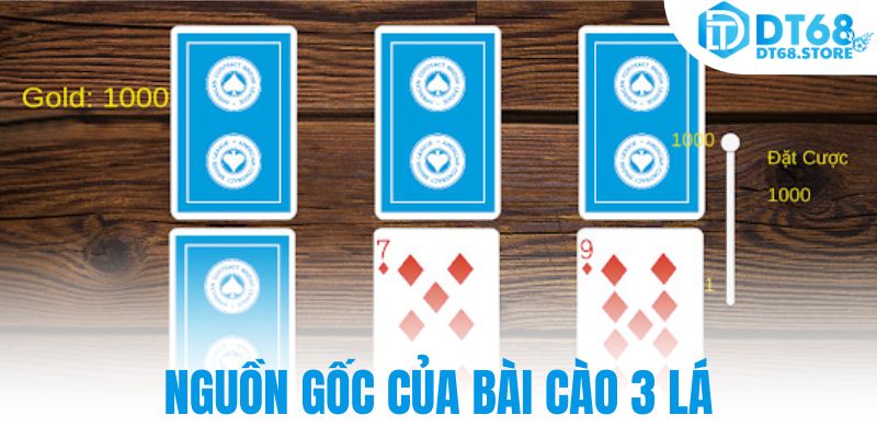 Nguồn gốc của bài cào 3 lá